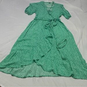 Old Navy Green High Low Dress